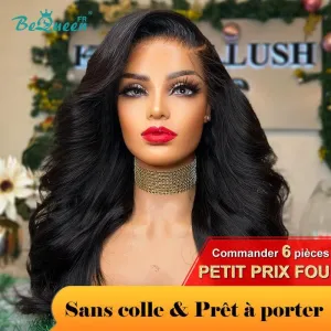 BeQueen "Dania" Perruque Customisée Longue Body Wave Prêt à porter Sans Colle 13X6 Raw Hair 200% Densité Petit Prix FOU