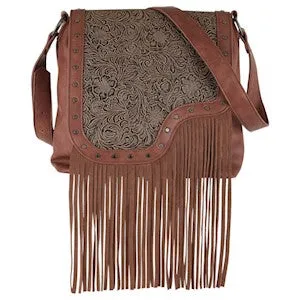 BG23104753SER Purse - Justin Ladies jaquard Lg Crossbody-BL
