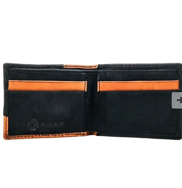 BGHFBF002--TNBR Wallet - Hooey- "Hands Up Basket Weave" Bifold