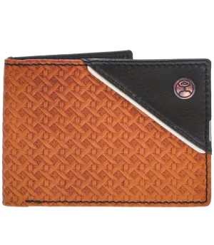 BGHFBF002--TNBR Wallet - Hooey- "Hands Up Basket Weave" Bifold