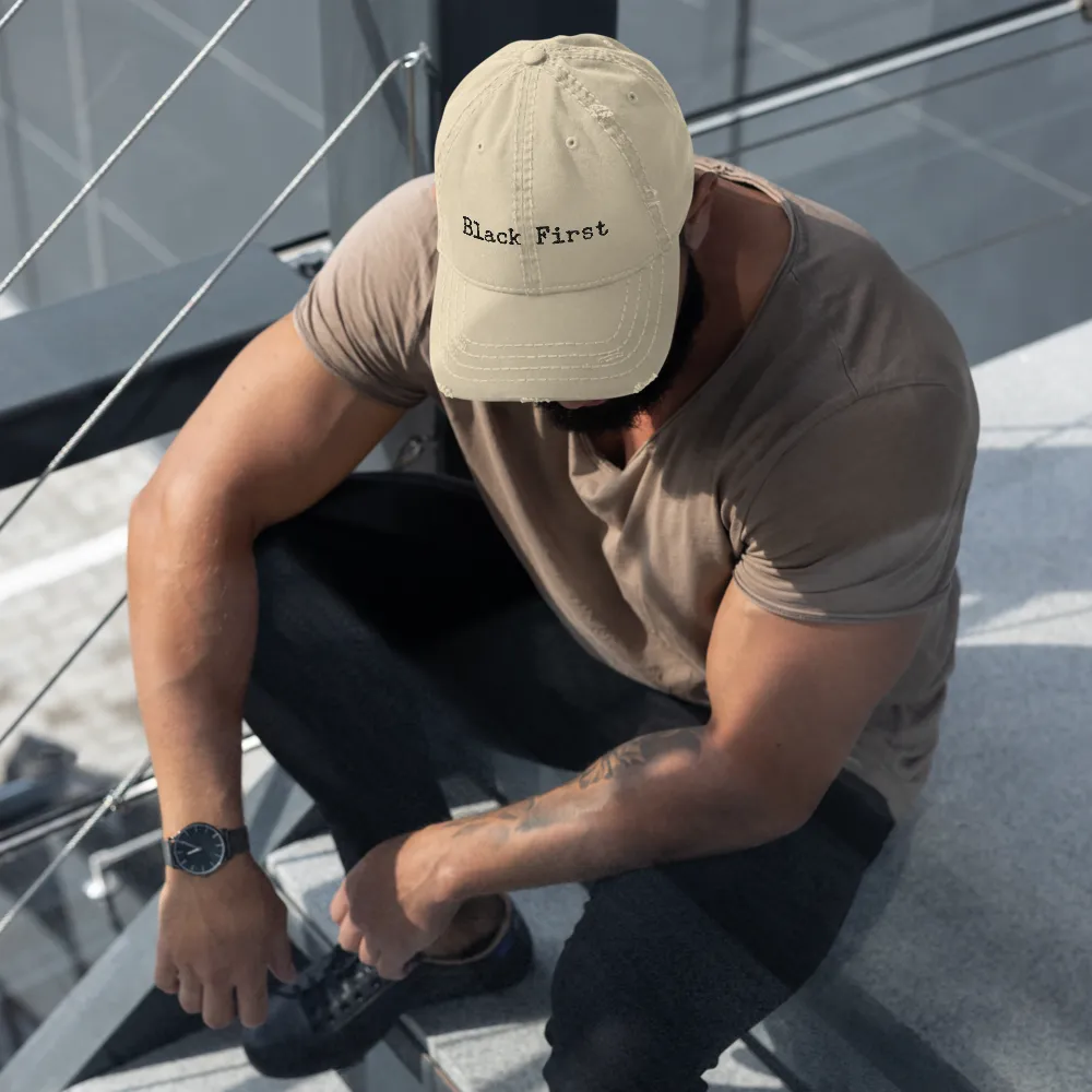 Black First Dad Hat
