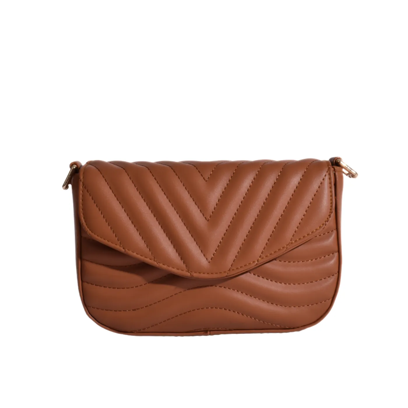 Black Leather Mini Bag With Zipper