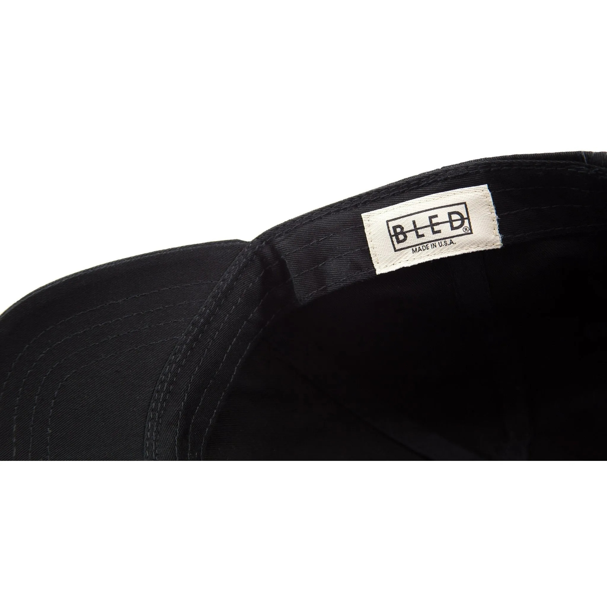 Bled Letter Patch Cap - Black