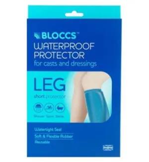 Bloccs Waterproof Protector for Casts and Dressings - Adult Short Leg