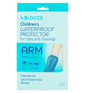 Bloccs Waterproof Protector for Casts and Dressings - Child Short Arm 4-9 yr