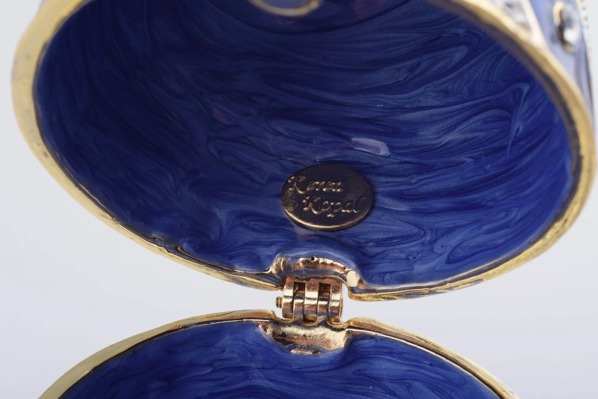 Blue & White Faberge Egg