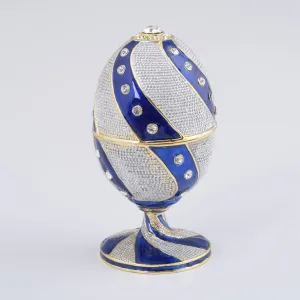 Blue & White Faberge Egg