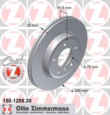 BMW Brake Disc Front Ventilated E46 Z3 Z4 34111164539 34116864058