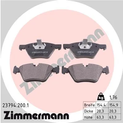 BMW Brake Pads Front E90 E91 E92 E93 34116771868