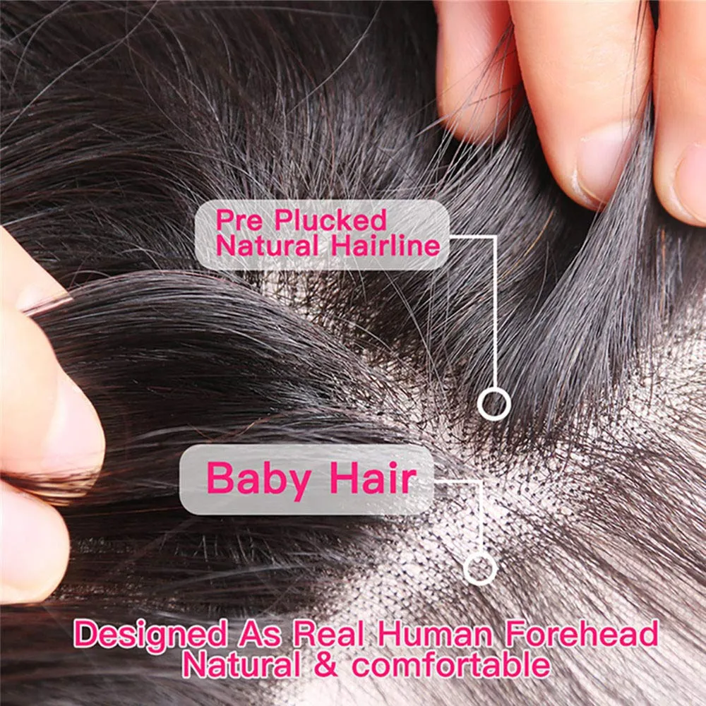 Body Wave Human Hair Closure 13*6 HD Lace Frontal Natural Color MYLOCKME