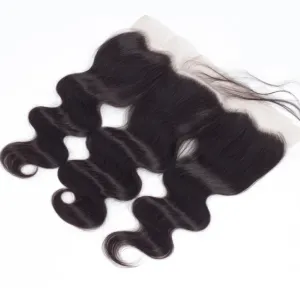 Body Wave Human Hair Closure 13*6 HD Lace Frontal Natural Color MYLOCKME