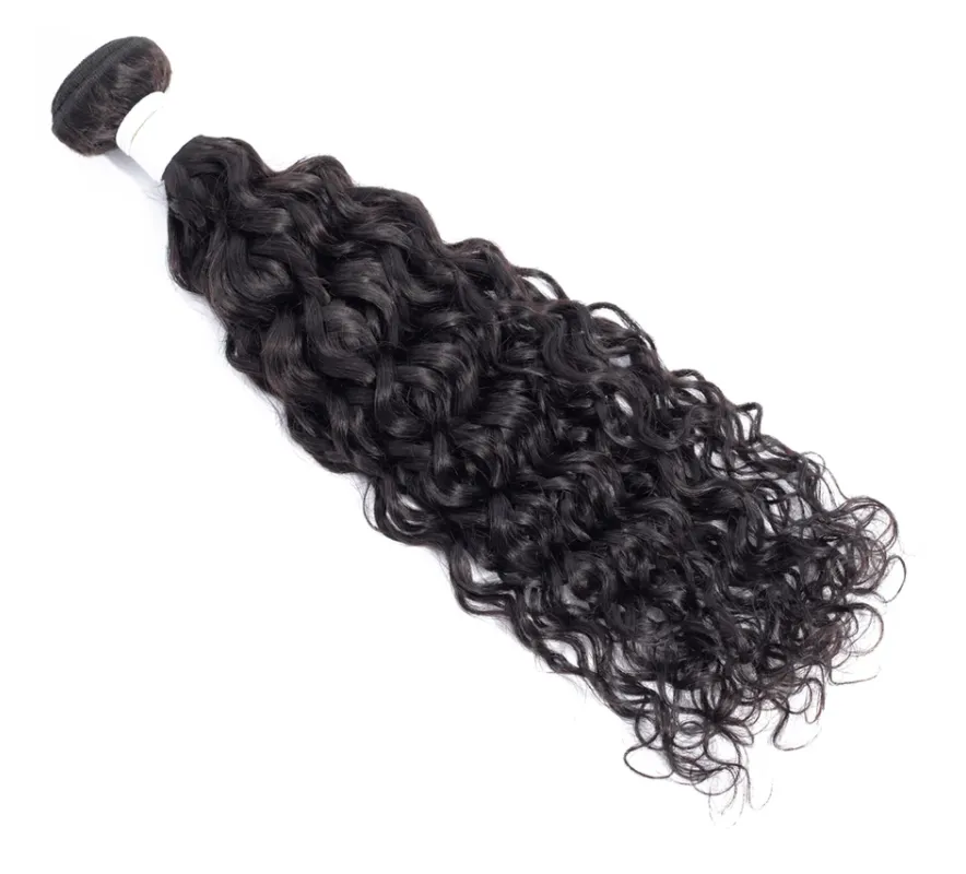 Brazilian Water Wave Bundles With 4×4 Closure 10A Grade 100% Human Remy Hair MYLOCKME
