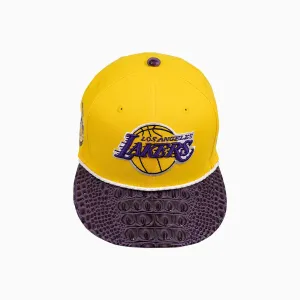 Breyer's Buck 50 Los Angeles Lakers Hat With Leather Visor