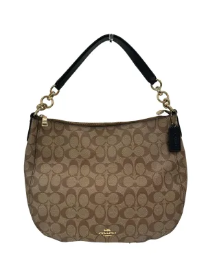 Brown Elle Hobo Shoulder Bag