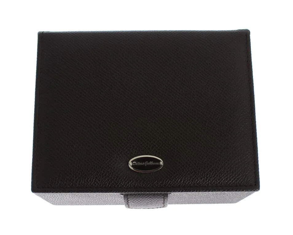Brown Leather Unisex Two Watch Case Cover Box Storage