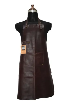 Brown Real Leather Apron Butcher Apron Cook Apron BBQ Apron Cooking Apron