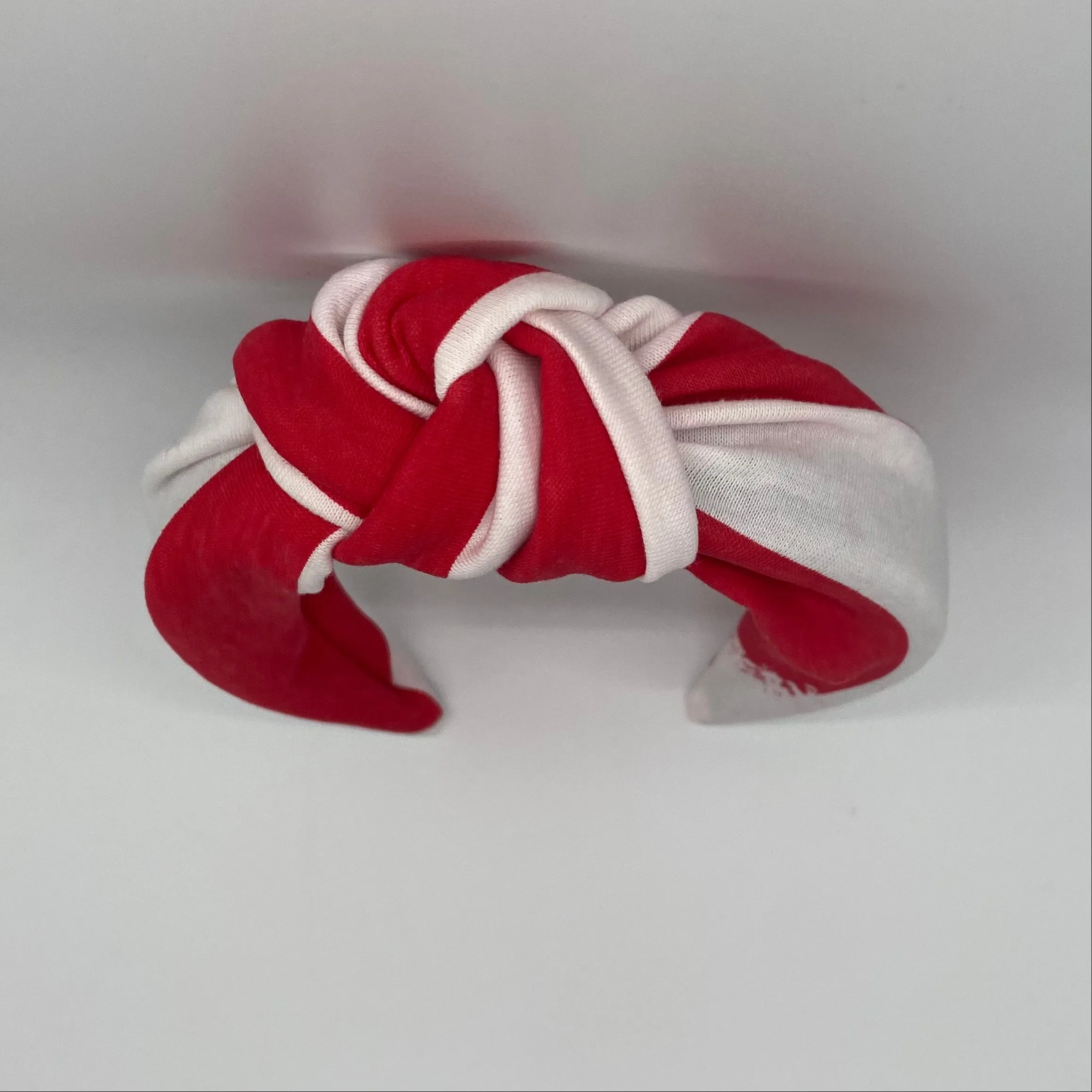 Brushed Stripes Top Knot Headband