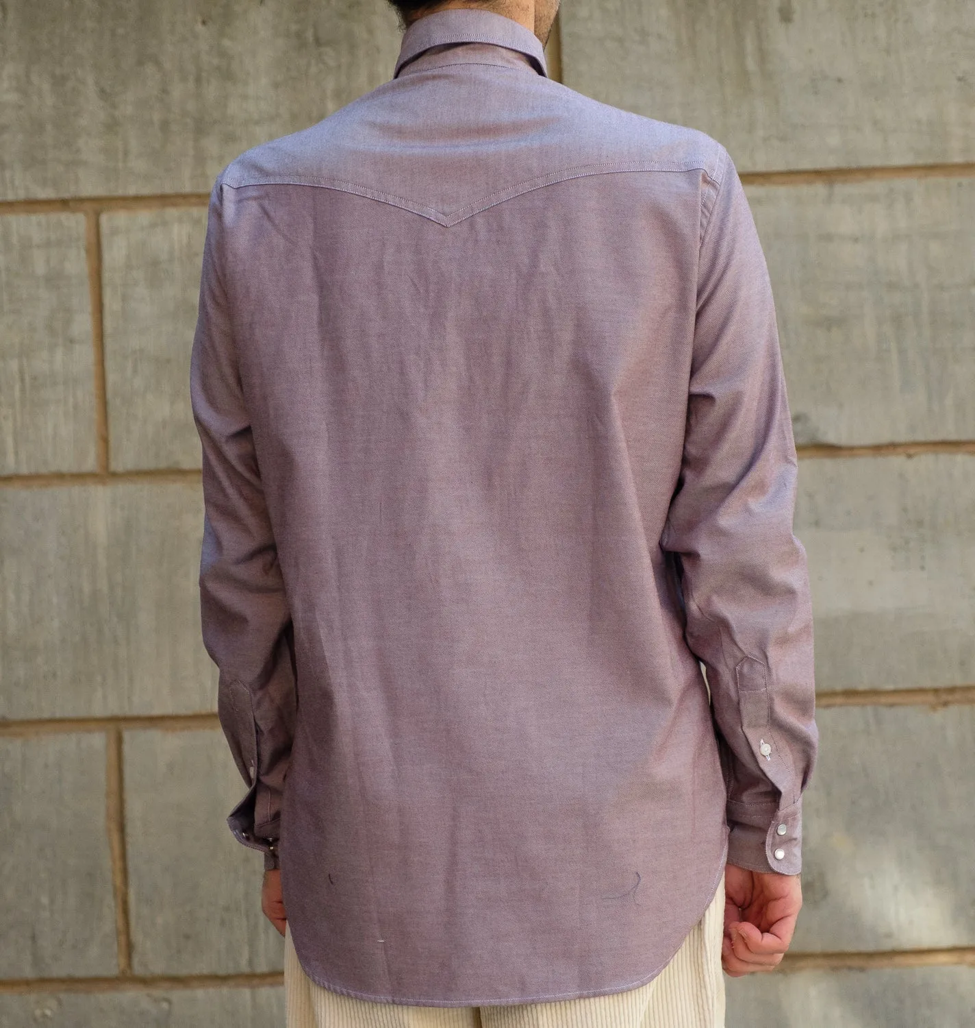 Brushed Twill Western in Brick