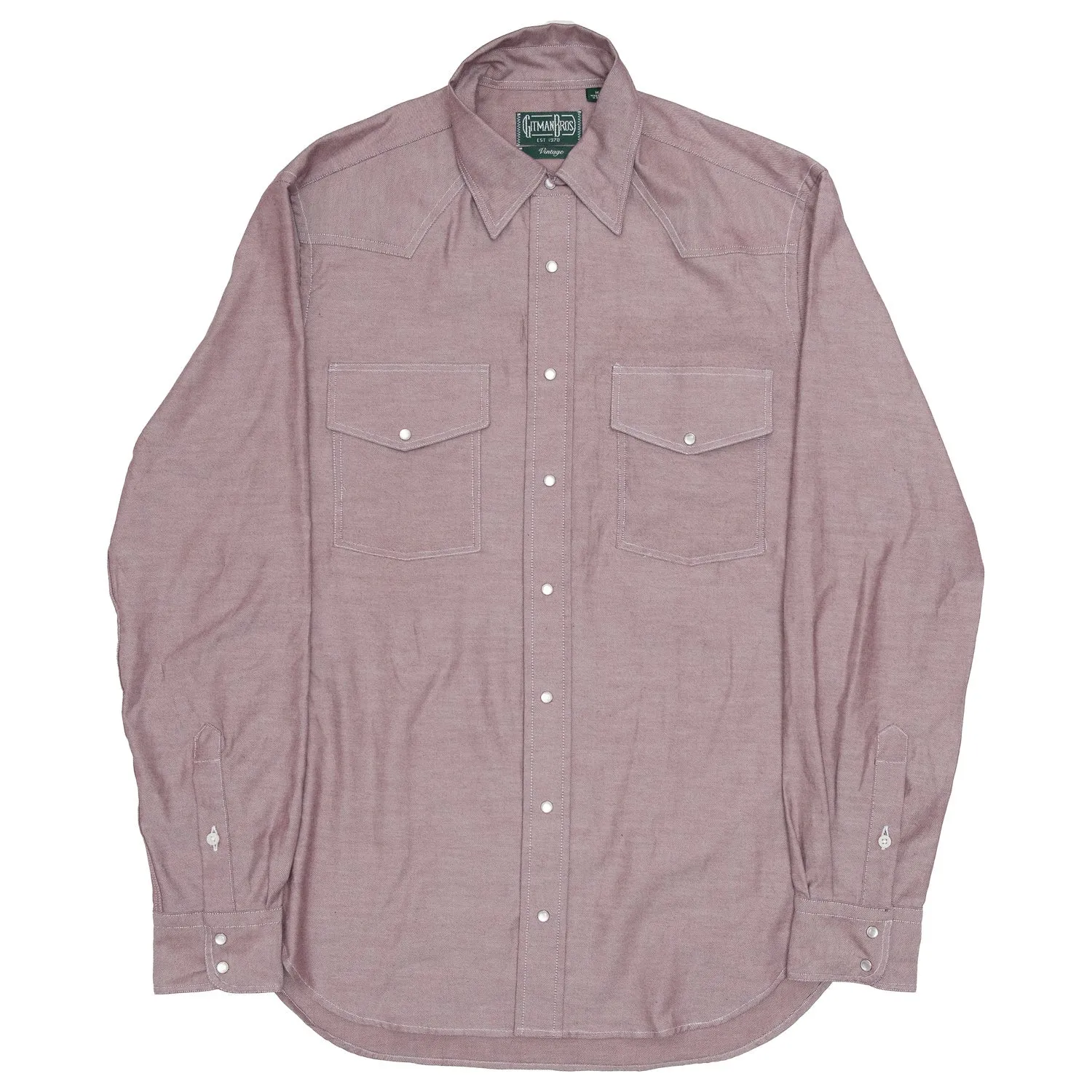 Brushed Twill Western in Brick