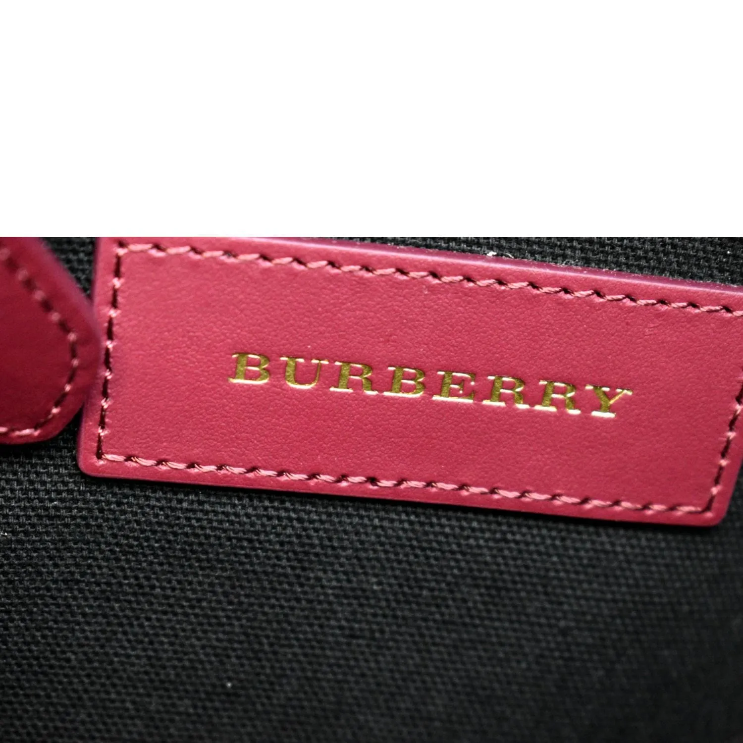 Burberry  Loxley Check Leather Shoulder Bag Purple