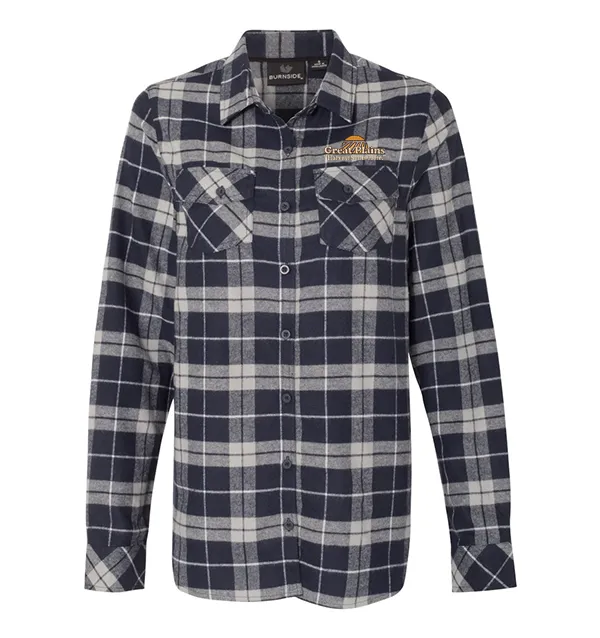 Burnside Ladies Yarn-Dyed Long Sleeve Flannel Shirt