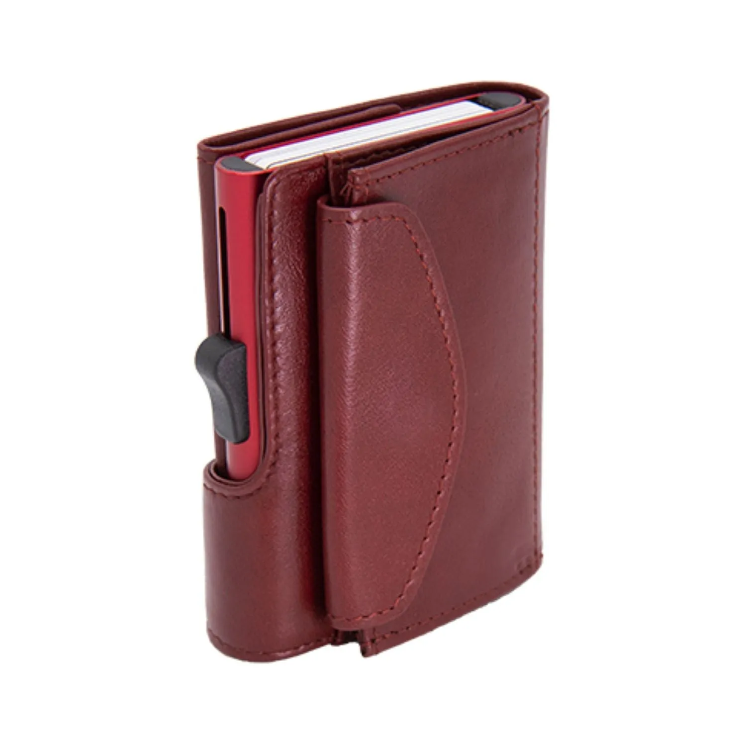 C-Secure XL Italian Leather Wallet with Coin Pouch