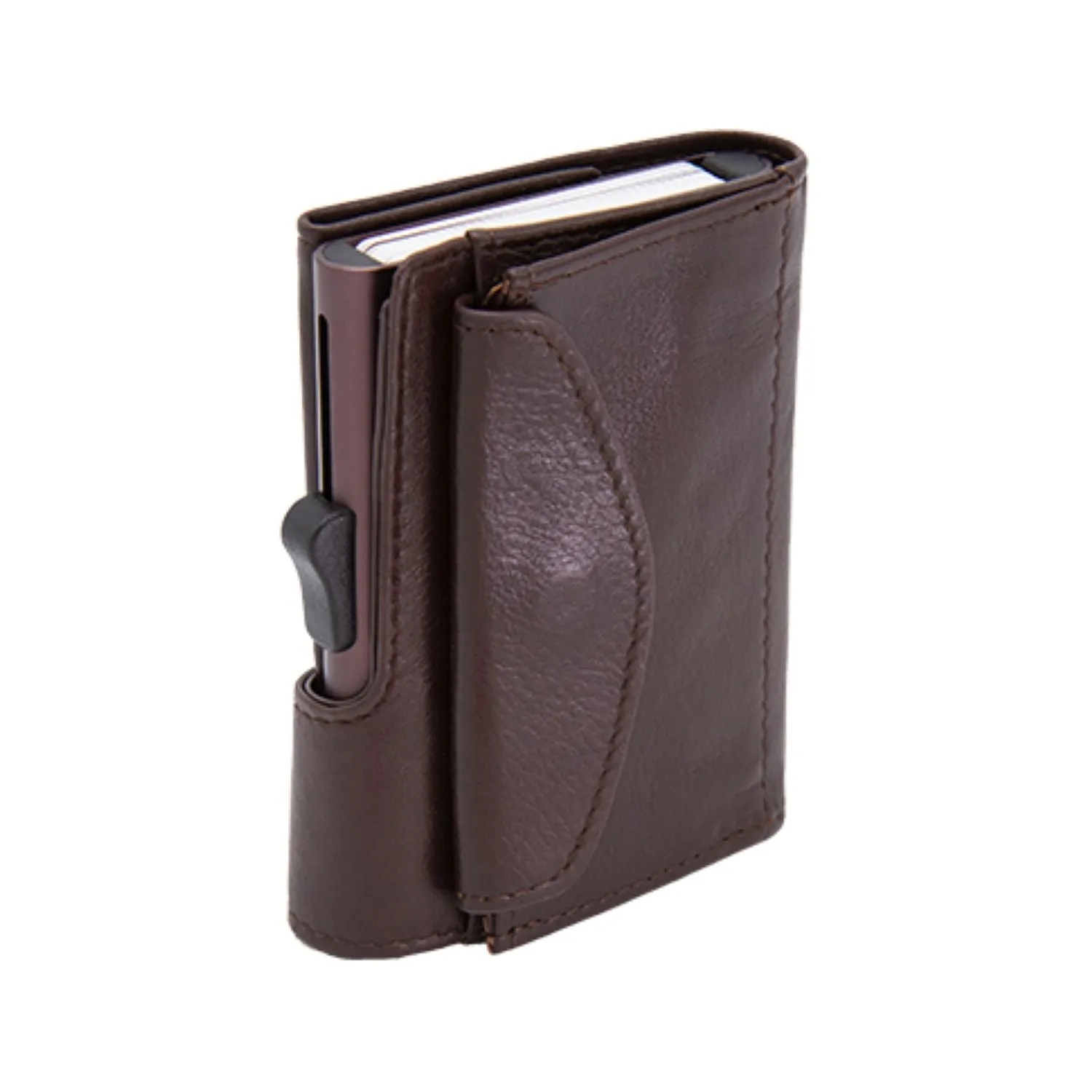 C-Secure XL Italian Leather Wallet with Coin Pouch