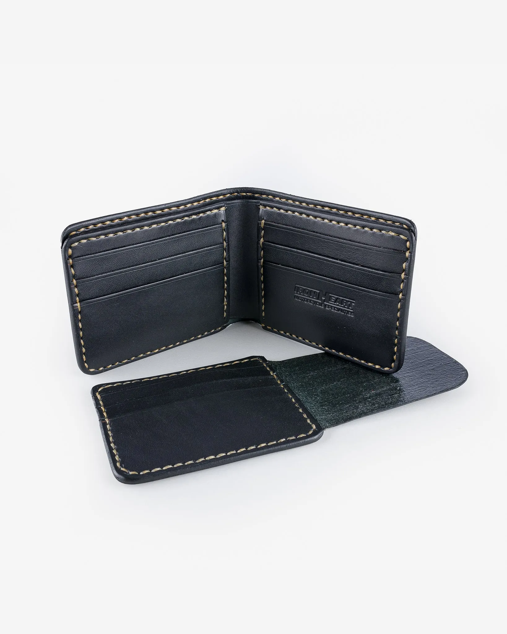 Calf Folding Wallet - Black