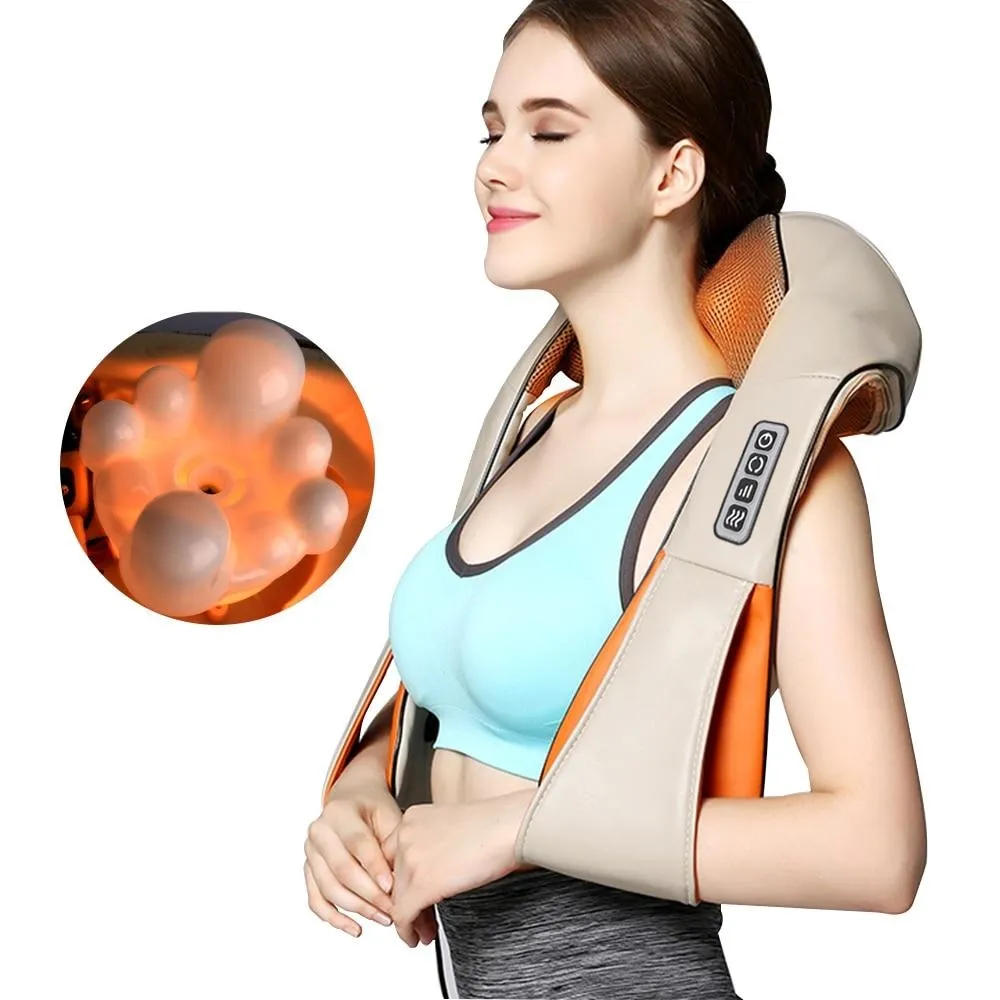 Car Home Dual Back Neck Shoulder Massager