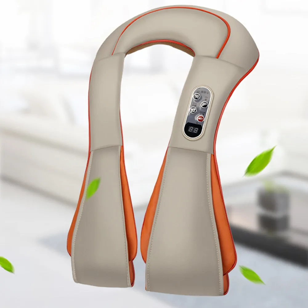 Car Home Dual Back Neck Shoulder Massager