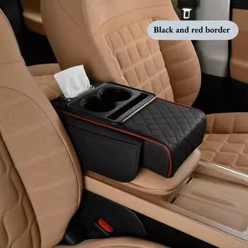 Car Multifunctional Armrest Box With Tissue