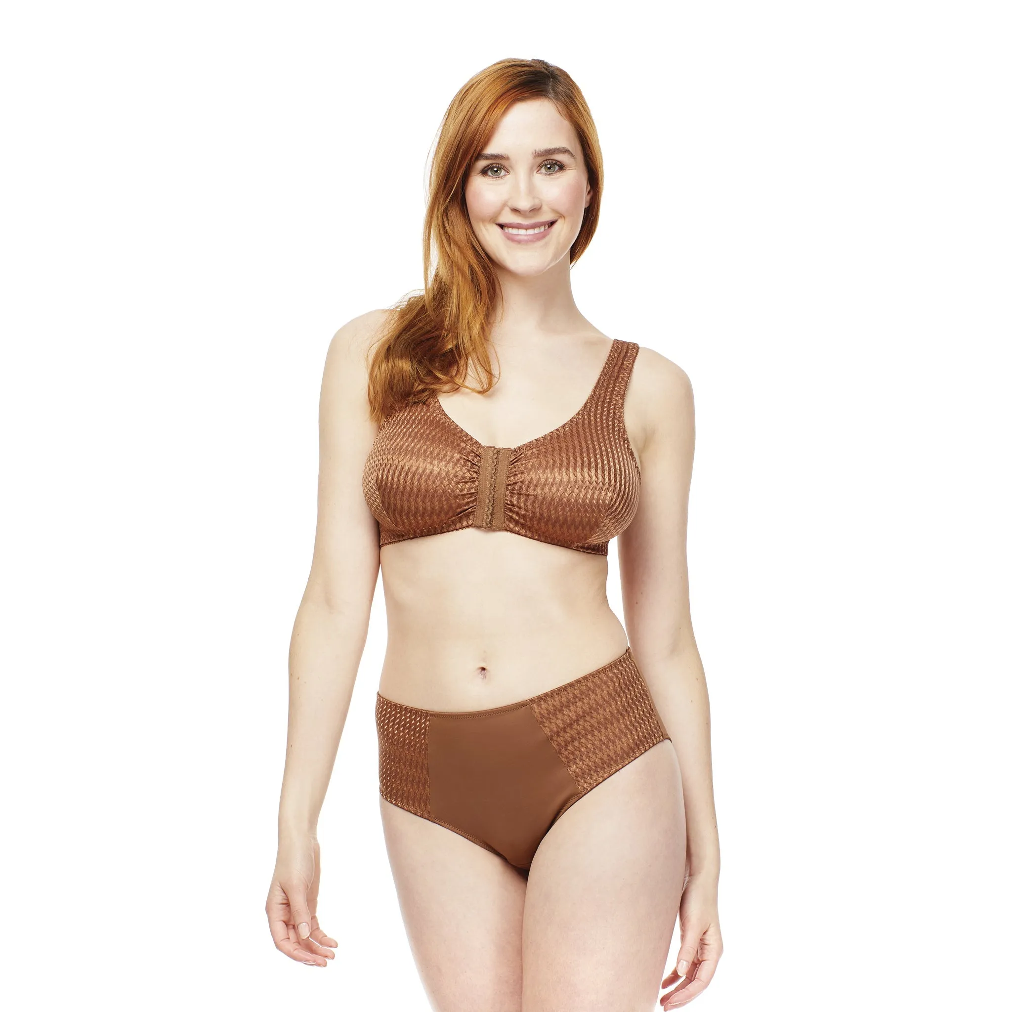 Carole Martin Full-Freedom Comfort Front Closure Bra for Women, Wireless Matching Set of 2