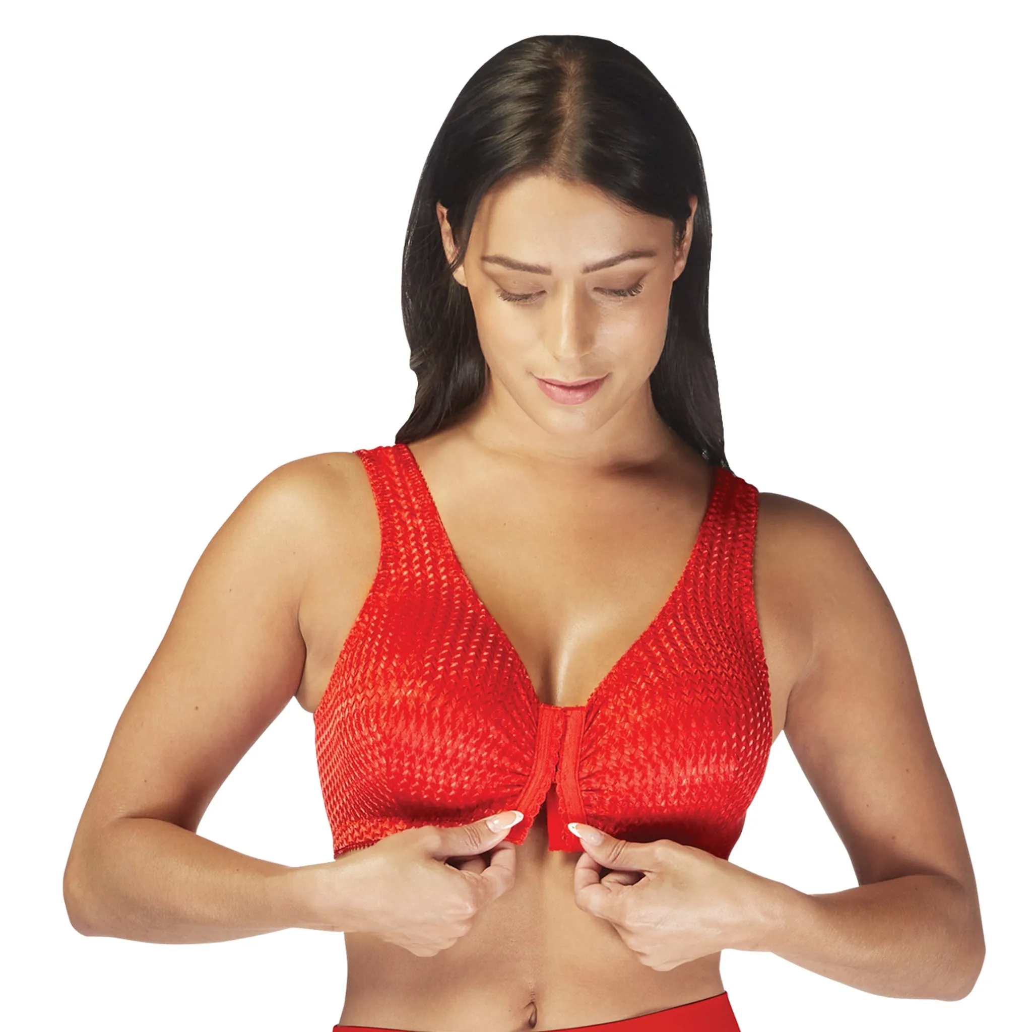 Carole Martin Full-Freedom Comfort Front Closure Bra for Women, Wireless Matching Set of 2