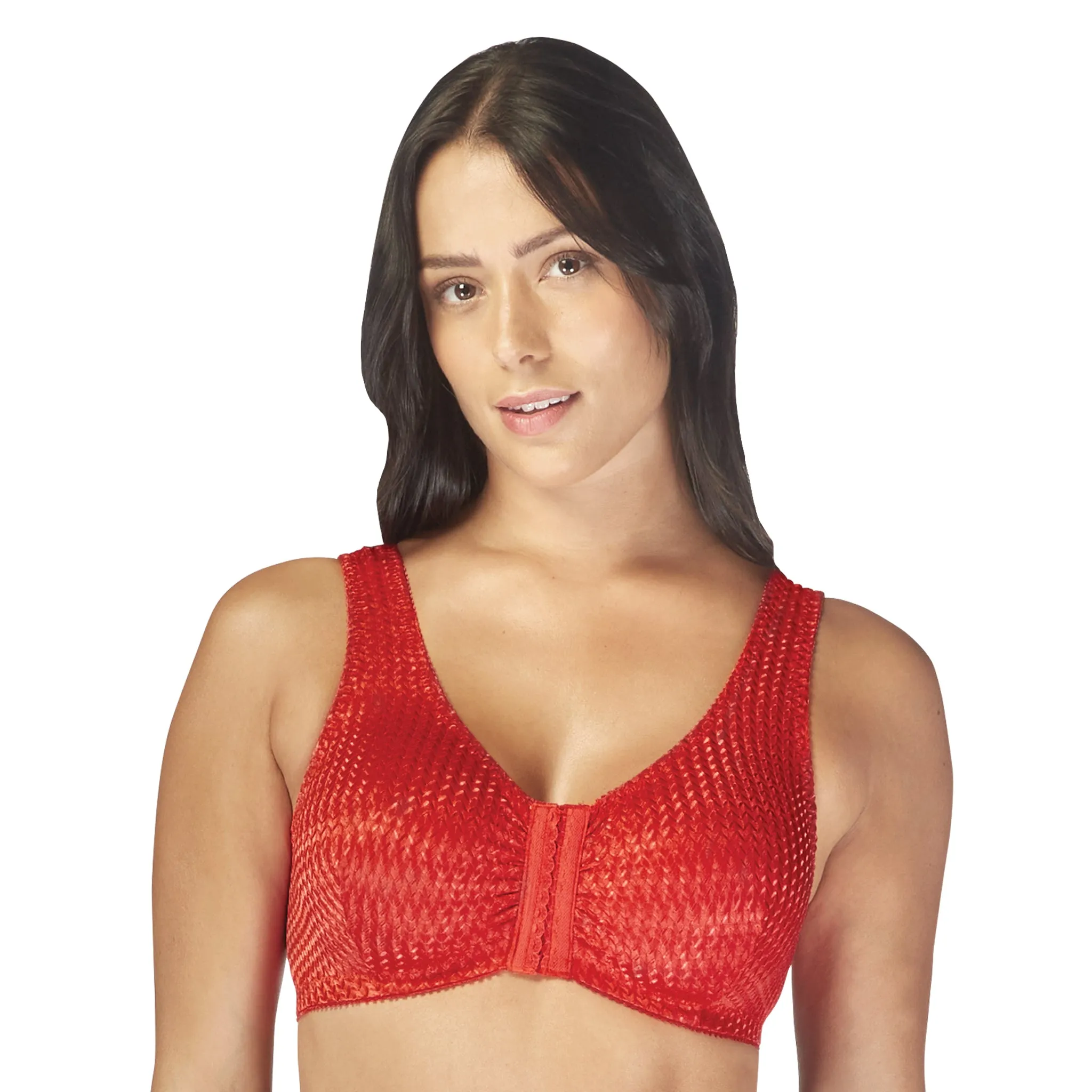 Carole Martin Full-Freedom Comfort Front Closure Bra for Women, Wireless Matching Set of 2