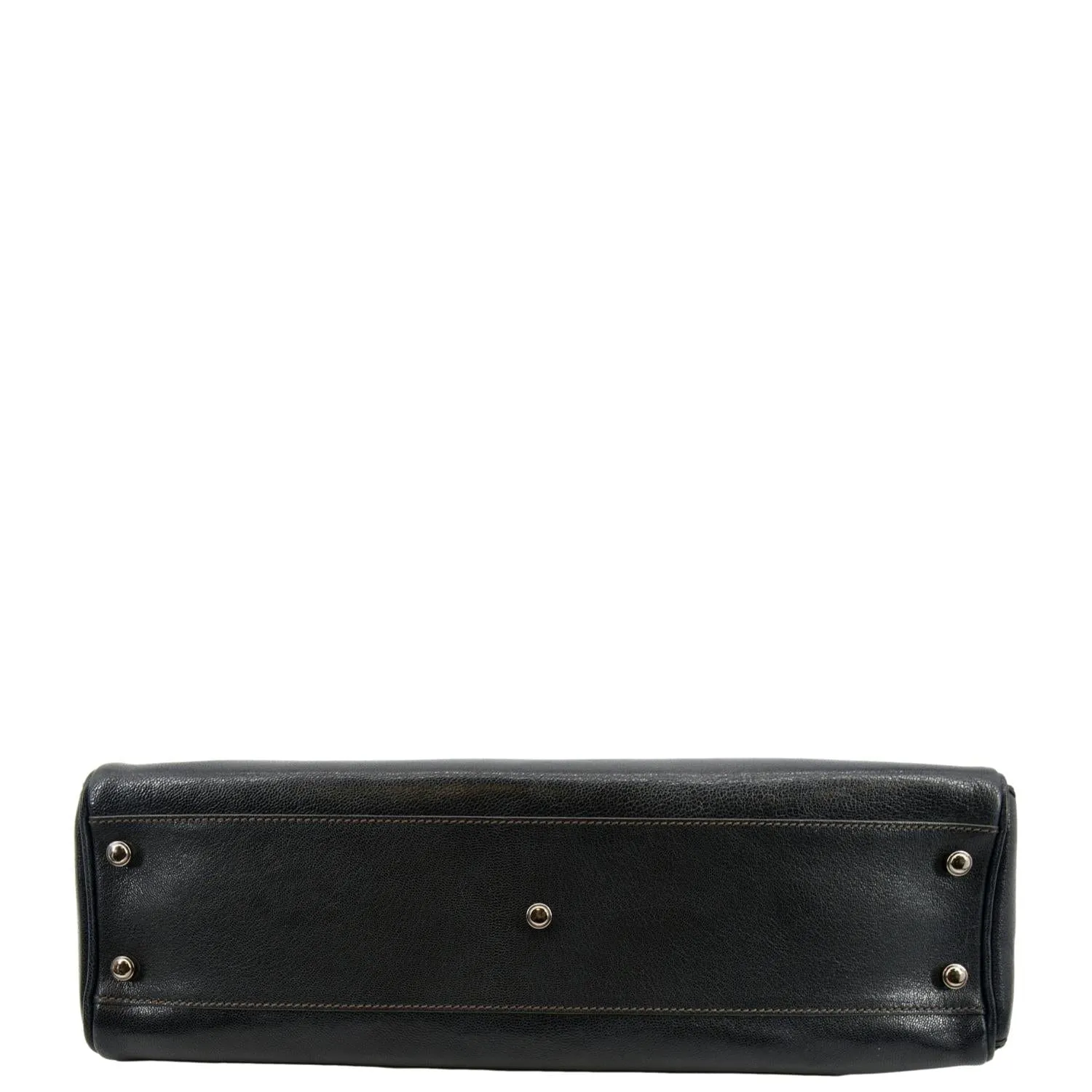 CARTIER Marcello de Cartier Leather Shoulder Bag Black