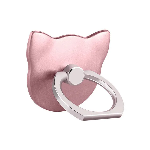 Cat pop socket cell phone ring