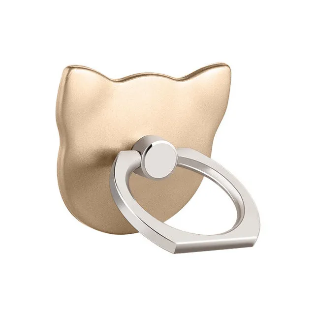 Cat pop socket cell phone ring