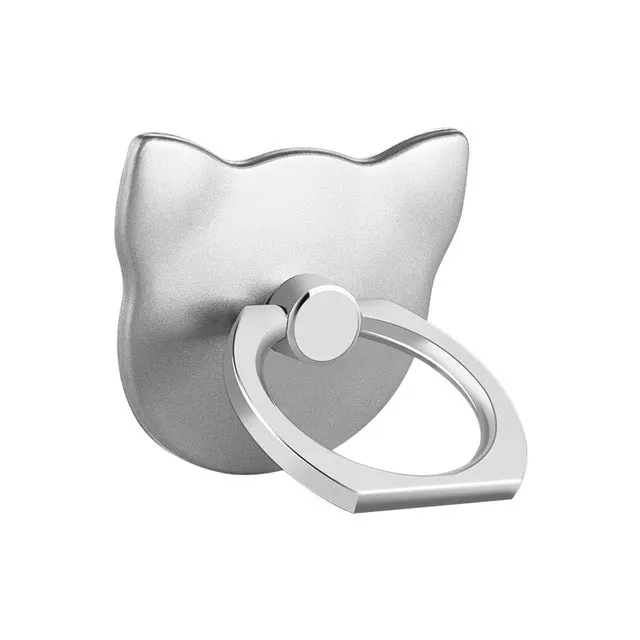Cat pop socket cell phone ring