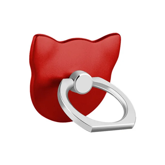 Cat pop socket cell phone ring