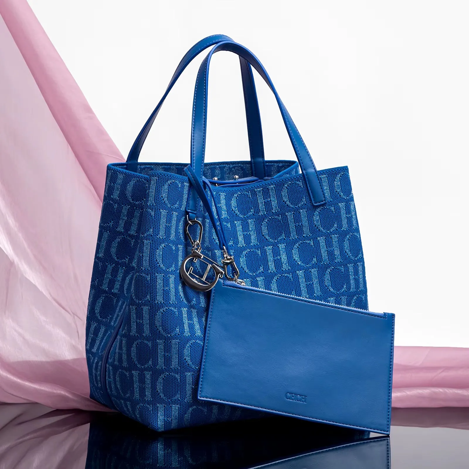 CH Simple Daily Commuter Bag Ladies Crossbod Ladies Tote Bag Large Capacity Ladies Shoulder Bag Solid Colour Letter Print Design