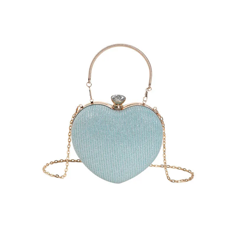 Chain Crossbody Explosion Handheld Heart Bag