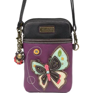 Chala Butterfly Cellphone Crossbody Purple