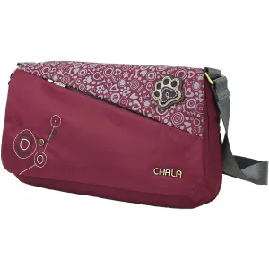 Chala CV-Envoy Messenger Pawprint Burgundy Synthetic