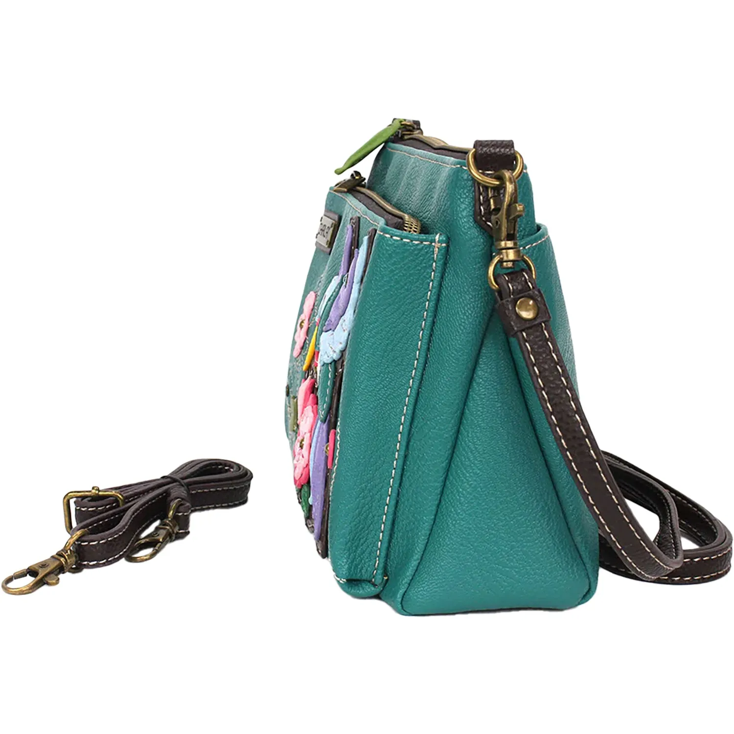 Chala Handbags Hummingbird Deluxe Crossbody Turquoise
