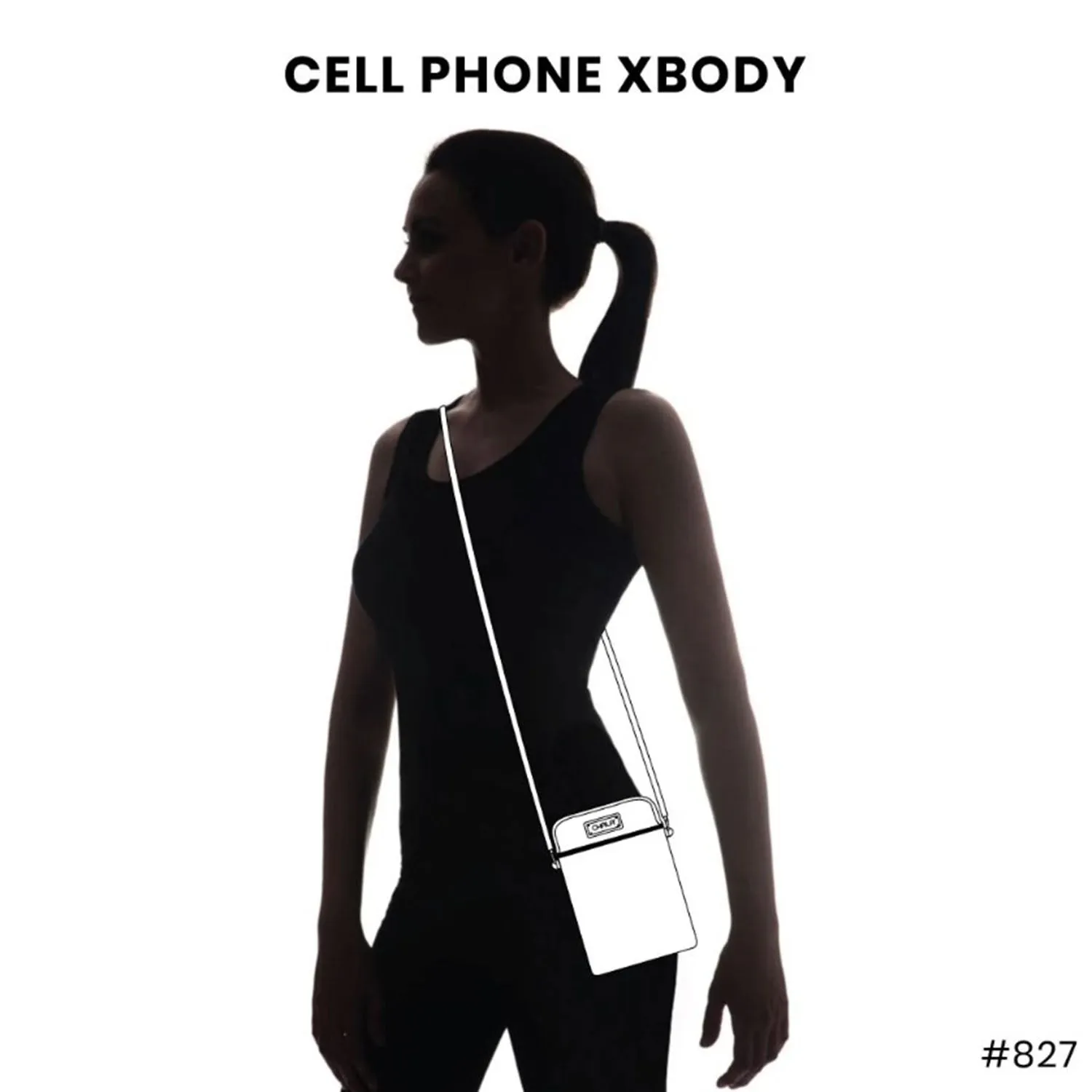 Chala Tulip Cell Phone Crossbody Ivory