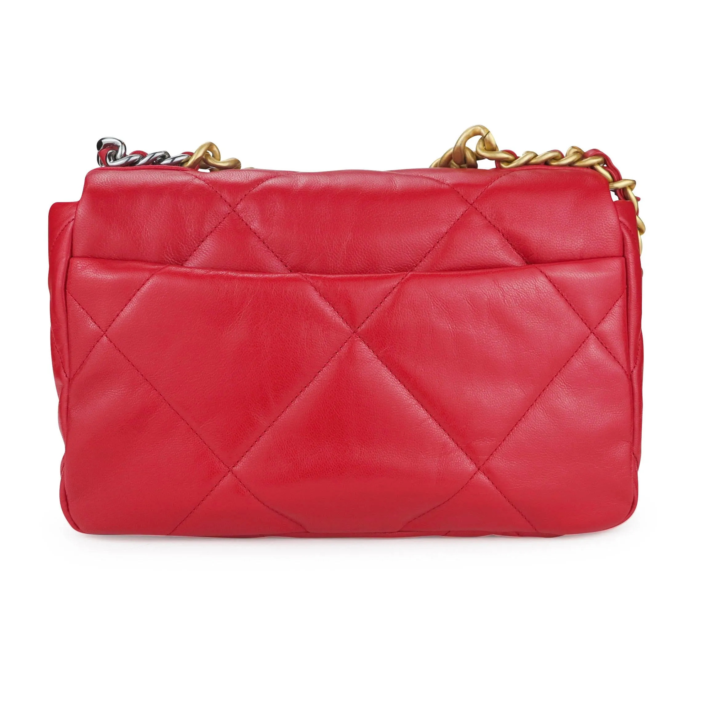 CHANEL 19 Small Flap Bag in Red Goatskin