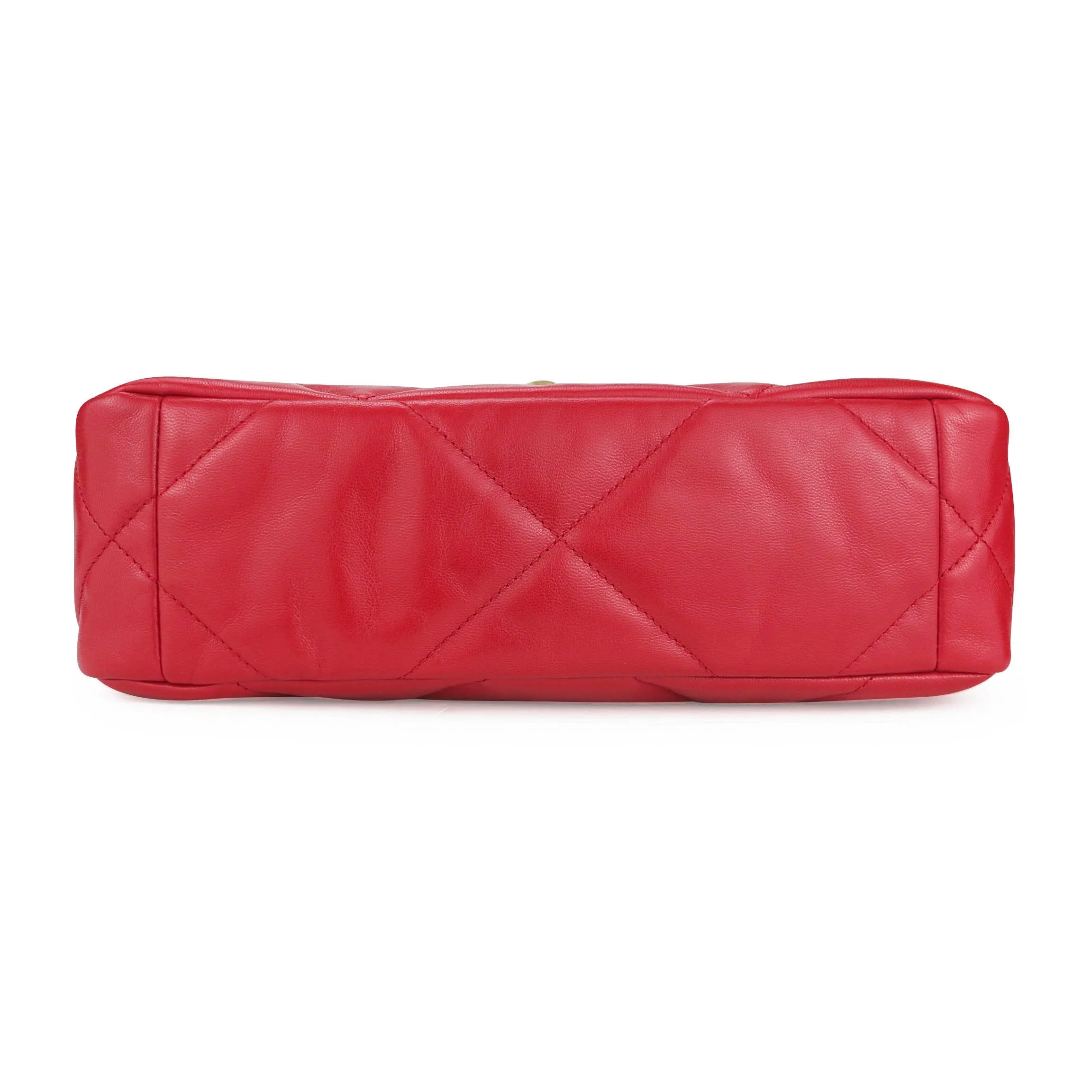 CHANEL 19 Small Flap Bag in Red Goatskin