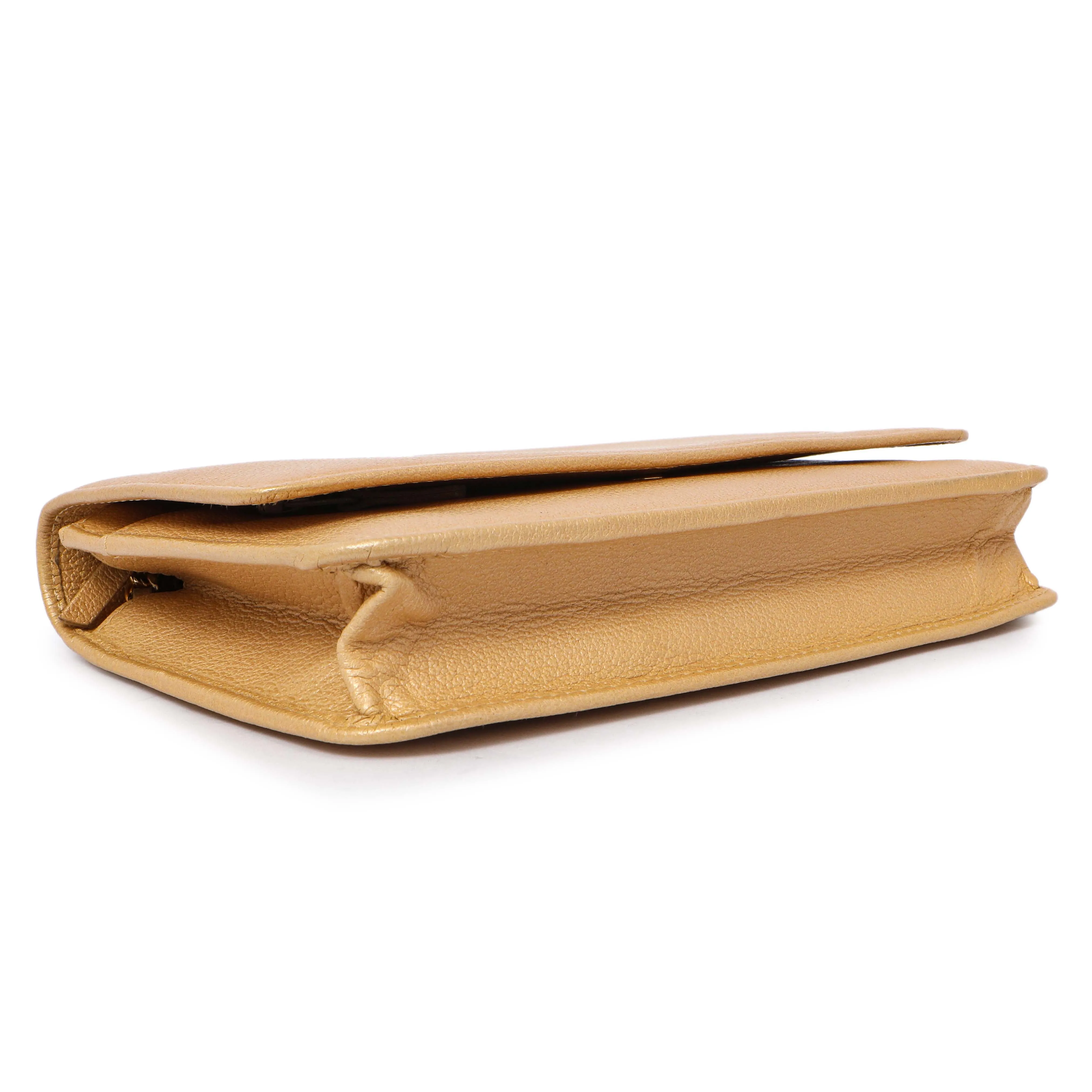 Chanel Calfskin Camellia Wallet on Chain