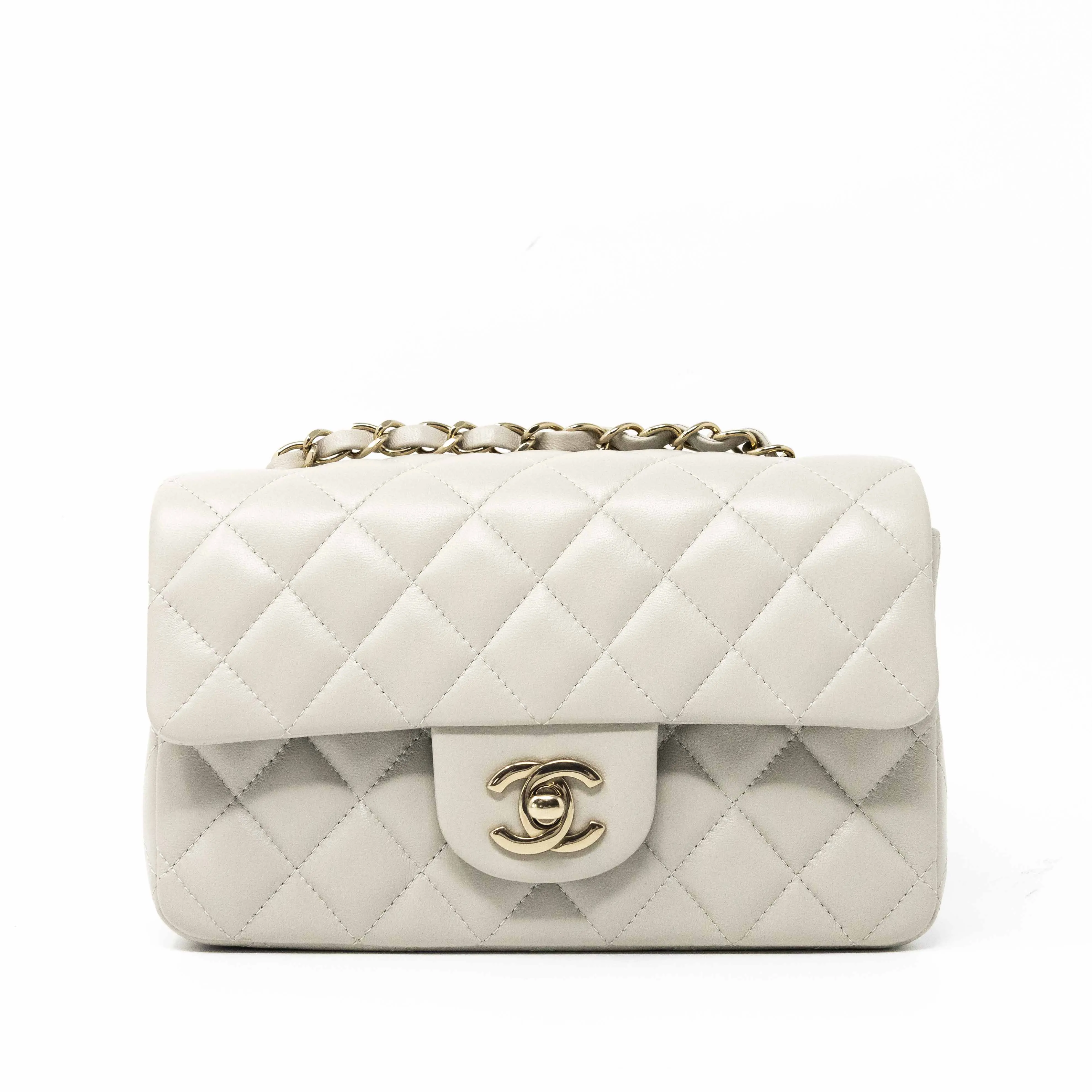 Chanel Grey Mini Classic Flap