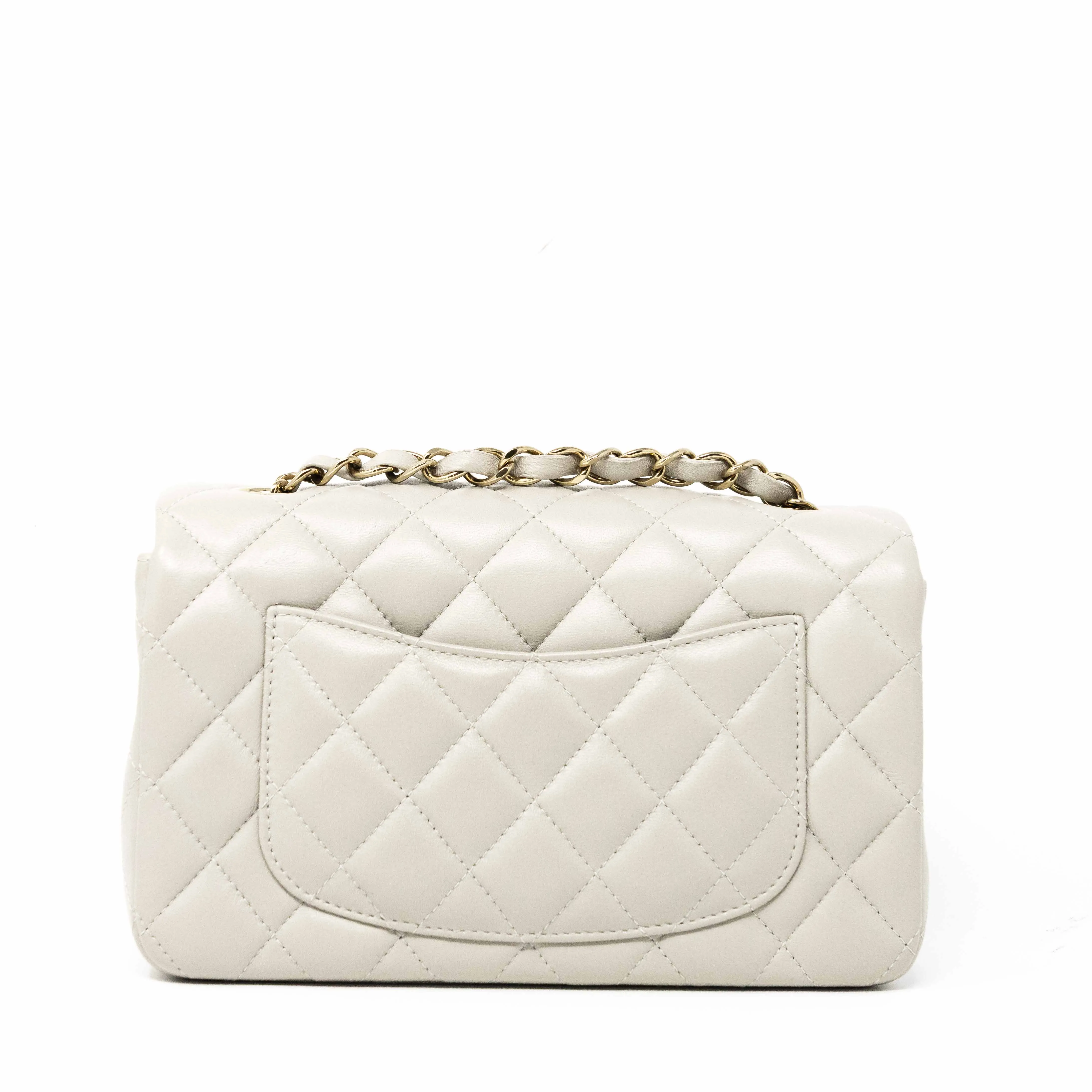 Chanel Grey Mini Classic Flap